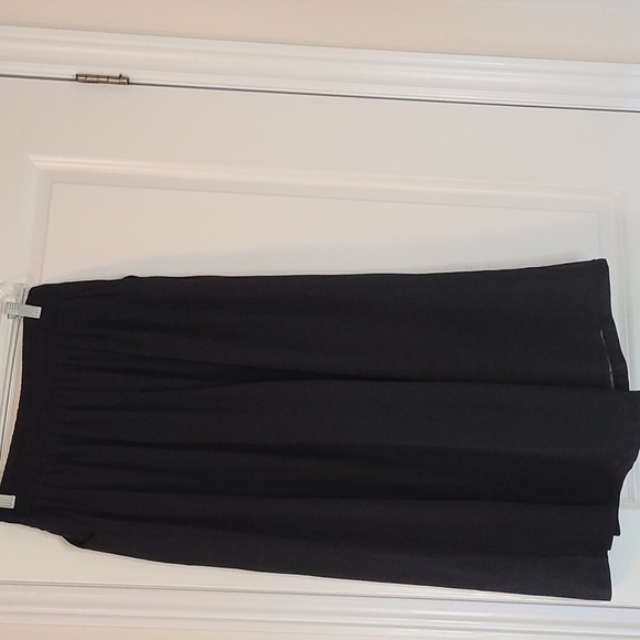 TRÏBE SOLID Black Sheer Culottes with Elastic Waistband Size Small NWT - Picture 10 of 11